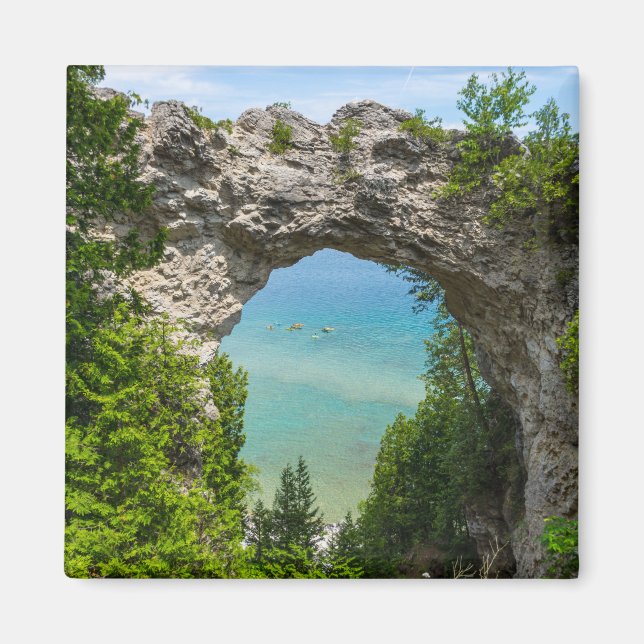 Imã Canoagem Em Arch Rock (Frente)