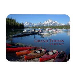 Ímã Canoes Grand Teton National Park Colter Bay Viagem