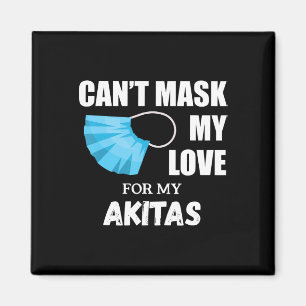Imã Cant Mask My Love For Akita Presente para o cão