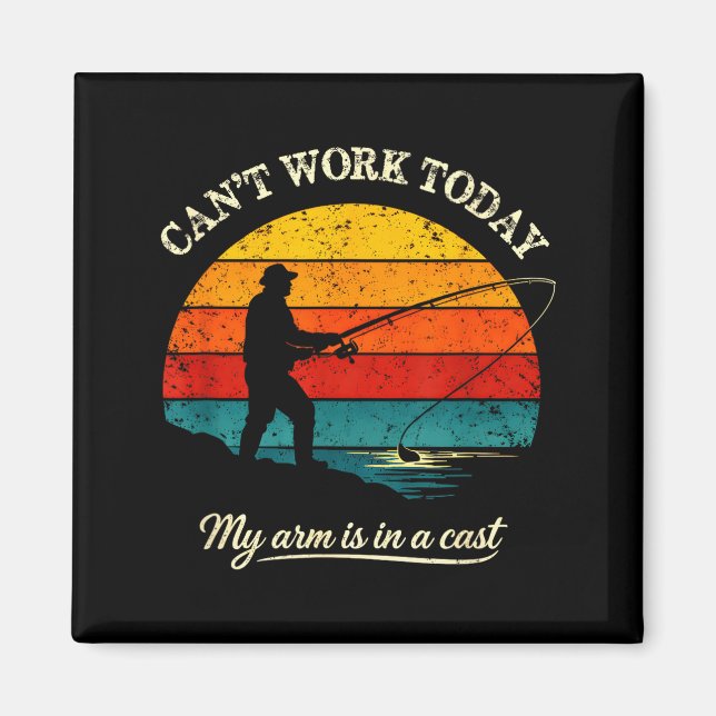 Imã Cant work arm is in a cast funny fishing (Frente)