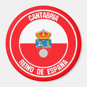 Imã Cantabria Round Emblem