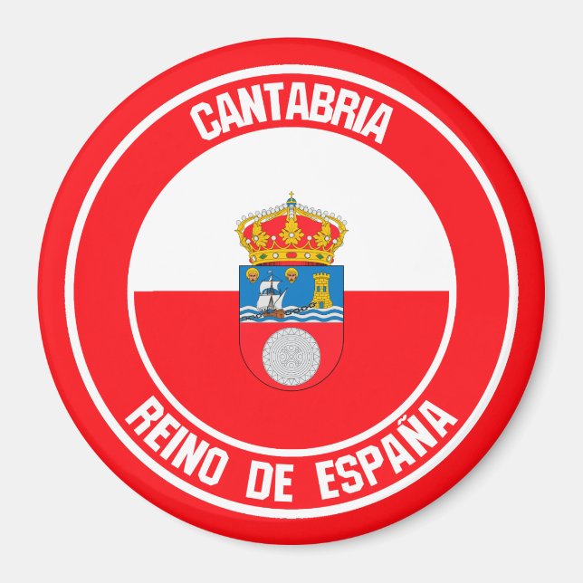 Imã Cantabria Round Emblem (Frente)