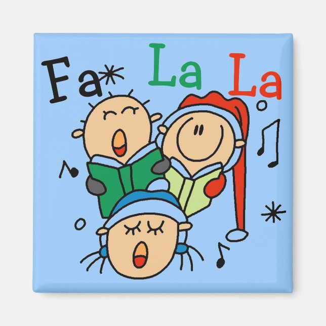 Imã Cantando Camisetas de Natal e presentes (Frente)