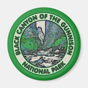 Imã Cantão Negro do Parque Nacional Gunnison