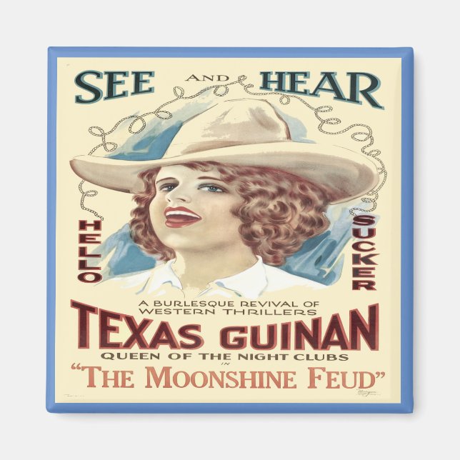 Imã Cantor de Cowgirl do Texas Ocidental (Frente)