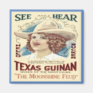 Imã Cantora de Cowgirl do Texas Ocidental