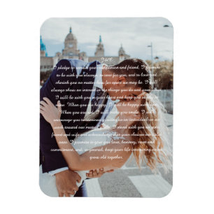 Ímã Canvas de Impressão de Vows Faux