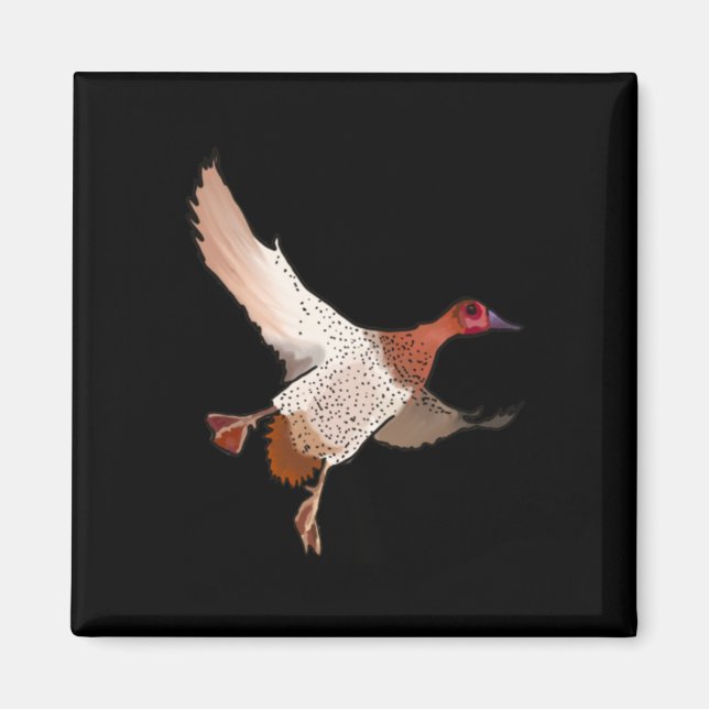 Imã Canvasback Duck Sticker (Frente)