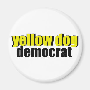 Imã Cão amarelo Democrata