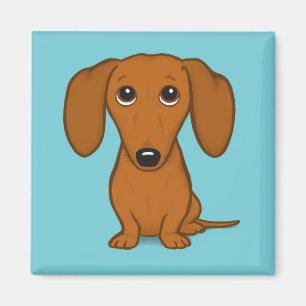 Imã Cão bonito dos desenhos animados do cão   Doxie 