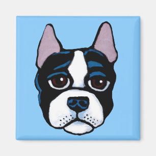 Imã Cão bonito, filhote de cachorro de Boston bull