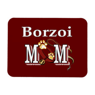 Ímã Cão Borzoi MOM