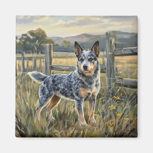 Imã Cão Bovino Australiano (Frente)