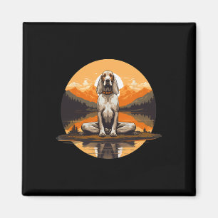 Imã Cão Coonhound Inglês Americano Meditação Yoga Home