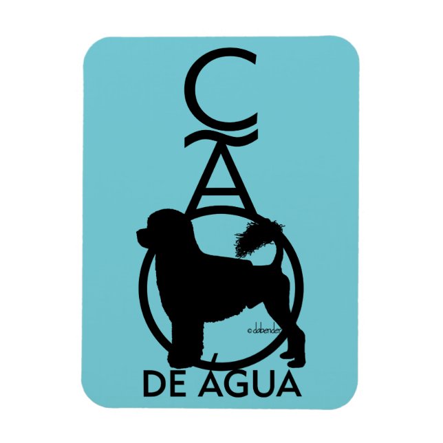 Ímã Cão d'água português em pé Cao de Água (Vertical)