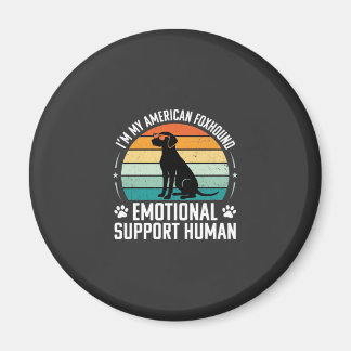 Imã Cão de Apoio Emocional Humano Foxhound Americano
