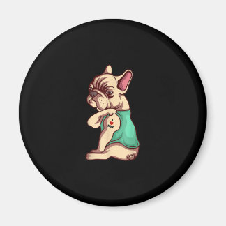 Imã cão-de-banho francês adoro o presente de amante da