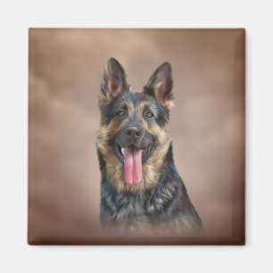 Imã Cão de german shepherd