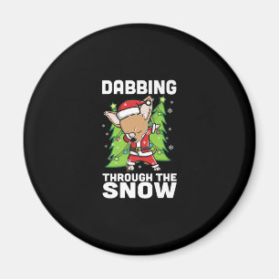 Imã Cão De Natal De Snow Chihuahua