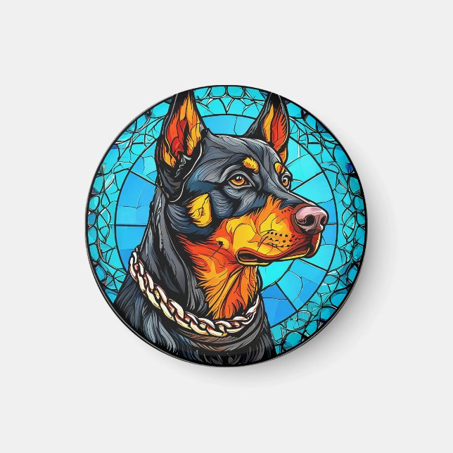 Imã Cão dobermann (Frente)