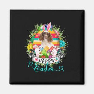 Imã Cão English Springer Spaniel Em Esboço De Ovos De