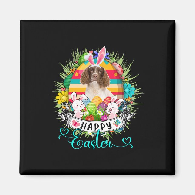 Imã Cão English Springer Spaniel Em Esboço De Ovos De  (Frente)