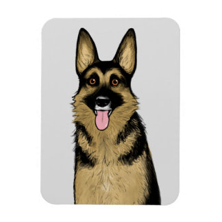 Ímã Cão german shepherd | GSD de corte | Pet Lover's A