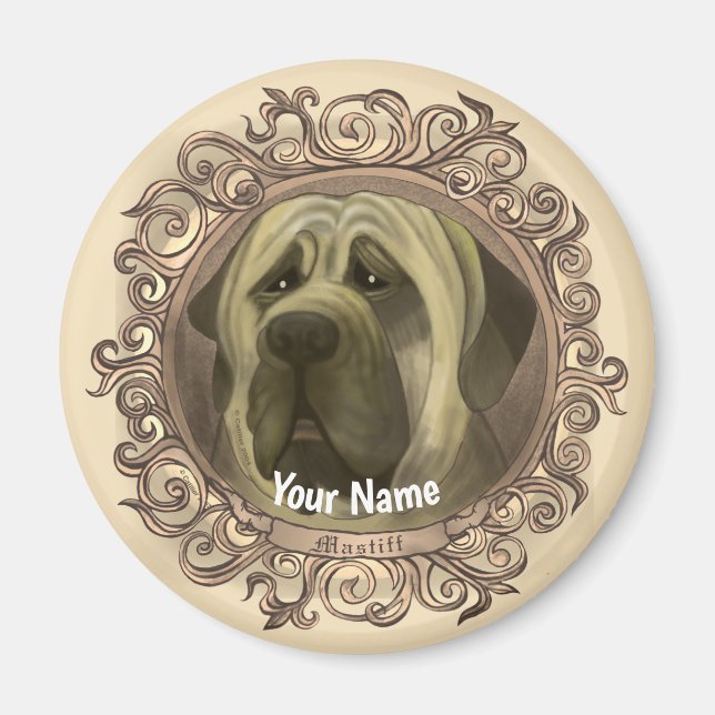 Imã Cão Mastiff  (Frente)