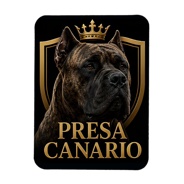 Ímã Cão Presa Canario Real Amantes de Cães Poderosos (Vertical)