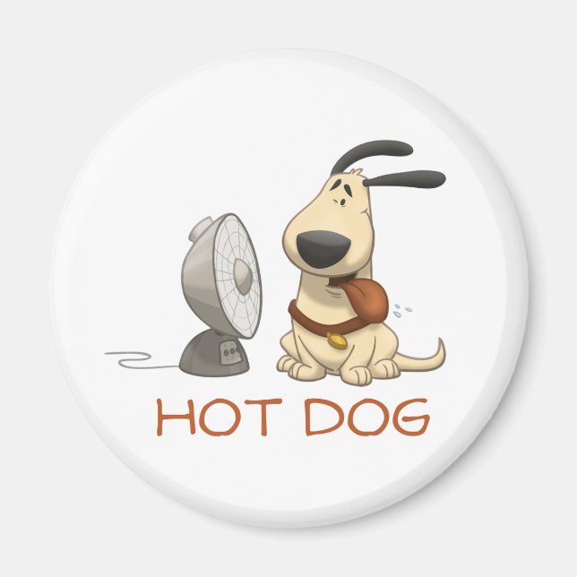 Imã Cão quente (Frente)