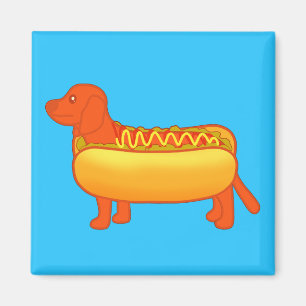 Imã Cão Quente Adorável Dachshund