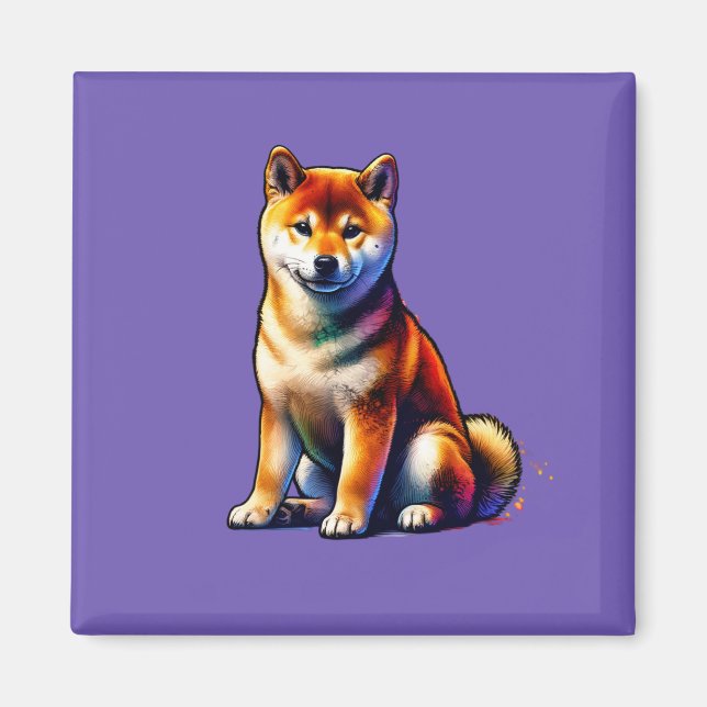 Imã Cão Shiba Inu (Frente)