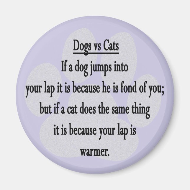 Imã Cão vs. Gato (Frente)