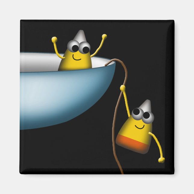 Imã Caos de Milho Candy - Engraçado 3 de 4. Magnet (Frente)