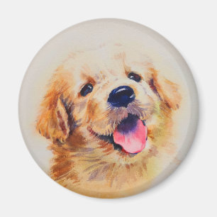 Imã Cãozinho bonito. O nome dele é "feliz"