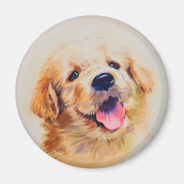 Imã Cãozinho bonito. O nome dele é "feliz" (Frente)