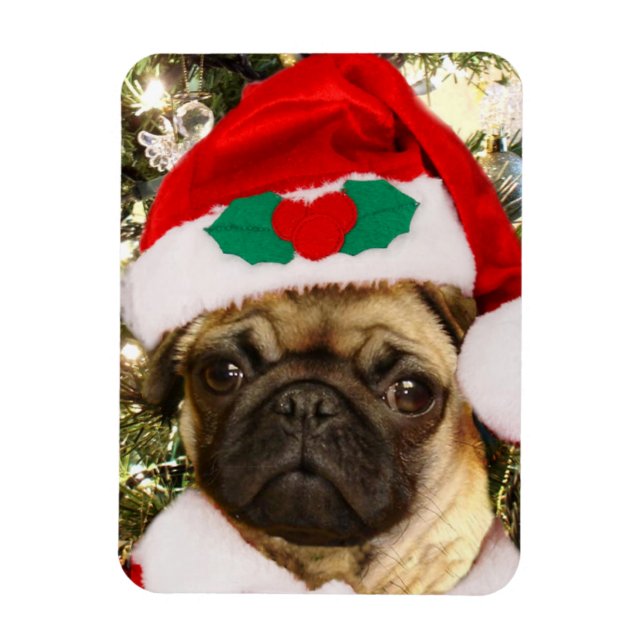Ímã Cãozinho de Natal (Vertical)