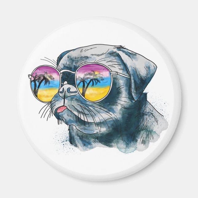 Imã Cãozinho Tropical (Frente)