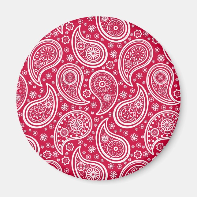 Imã Capa Case-Mate para iPhone com padrão paisley bran (Frente)