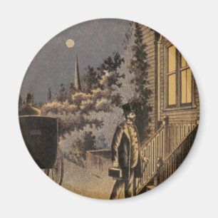 Imã Capa de Livro Antigo Doutor Dunlop's Prática Famil