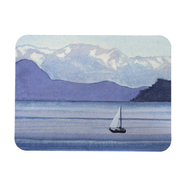 Ímã Capa de mar roxa (Horizontal)