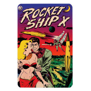 Ímã Capa de Quadrinho de Ficção Científica Vintage Fog