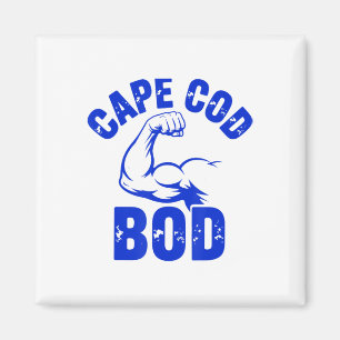 Imã Capa engraçada de homem Cod Bod Machusetts verão p