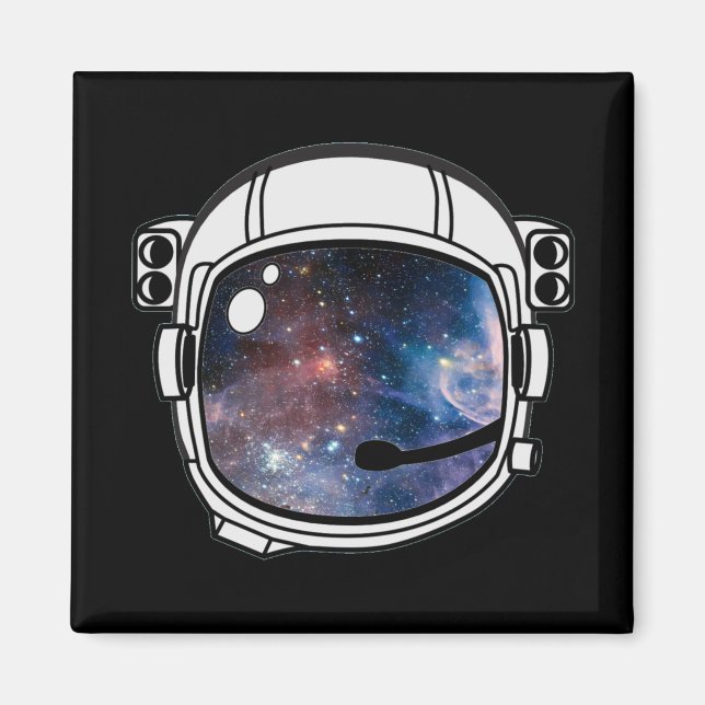 Imã Capacete de Astronauta Espacial (Frente)