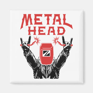 Imã Capacete de Solda Cabeça de Metal Divertido Soldad