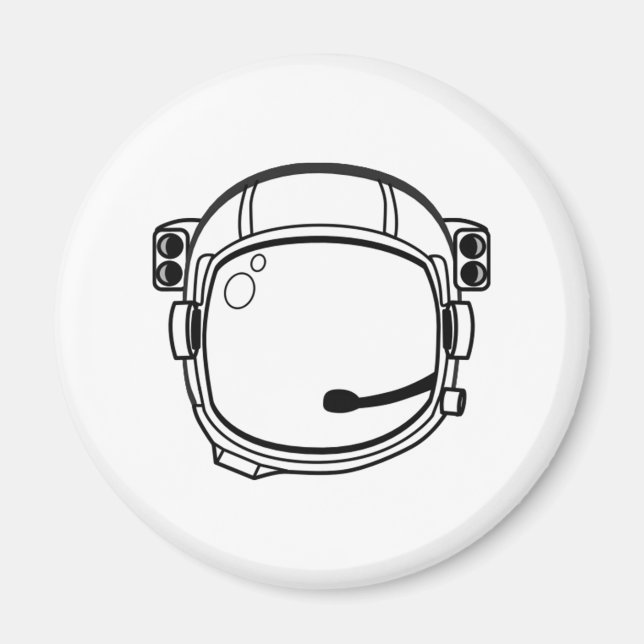 Imã Capacete Espacial Astronauta (Frente)