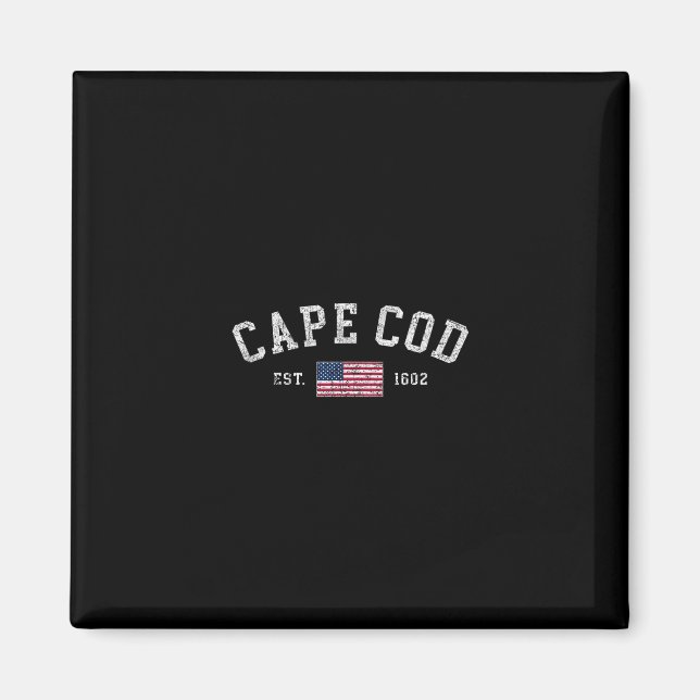Imã Cape Cod Machusetts Bandeira dos EUA Fundada em 16 (Frente)