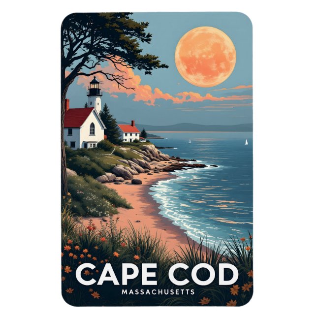 Ímã Cape Cod Massachusetts (Vertical)