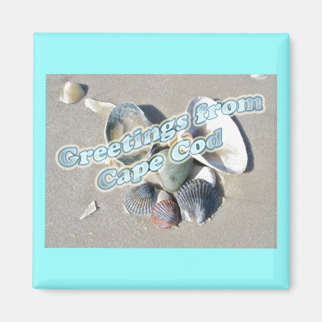 Imã Cape Cod Massachusetts - Shell & Surf (Frente)