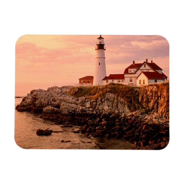 Ímã Cape Elizabeth | Luz de Portland | Maine (Horizontal)